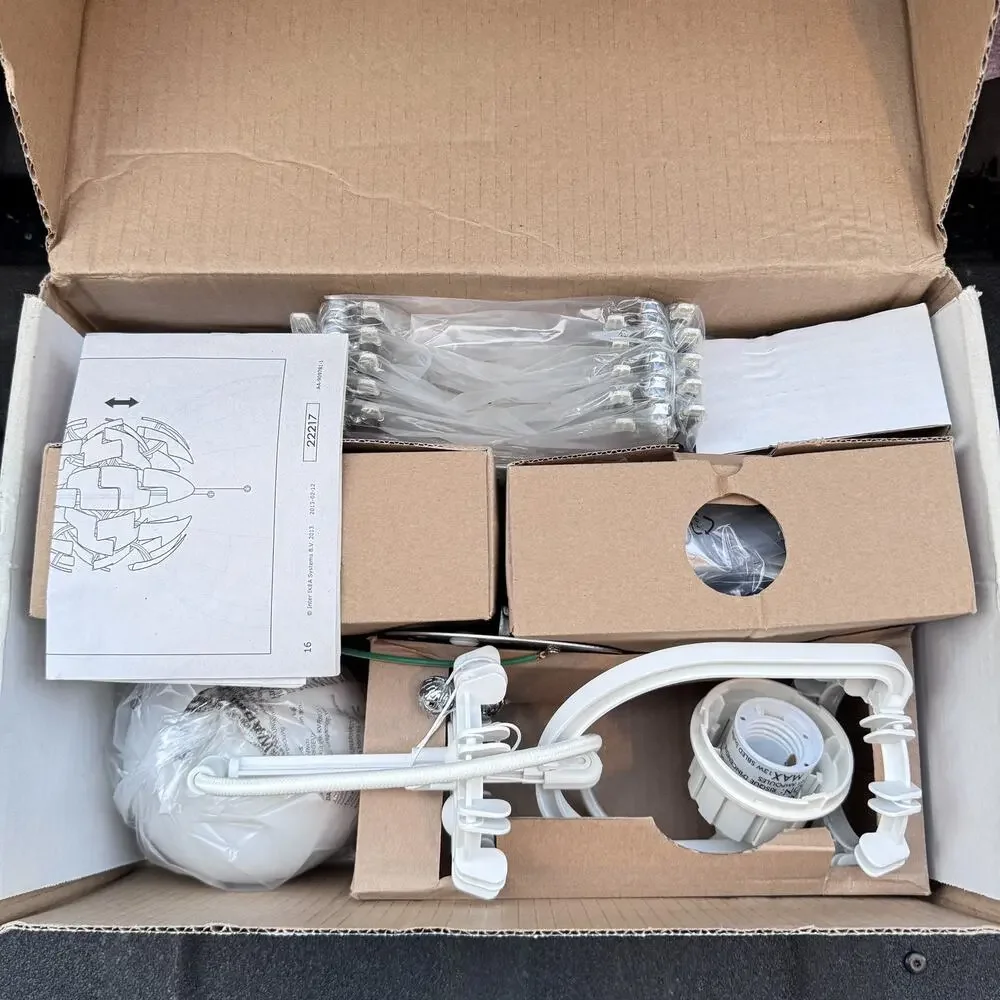 IKEA PS 2014 Pendant Lamp White David‎ Wahl Death Star Design – New In Box